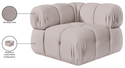 Orin - Velvet Performance Fabric Upholstered Modular Corner Chair