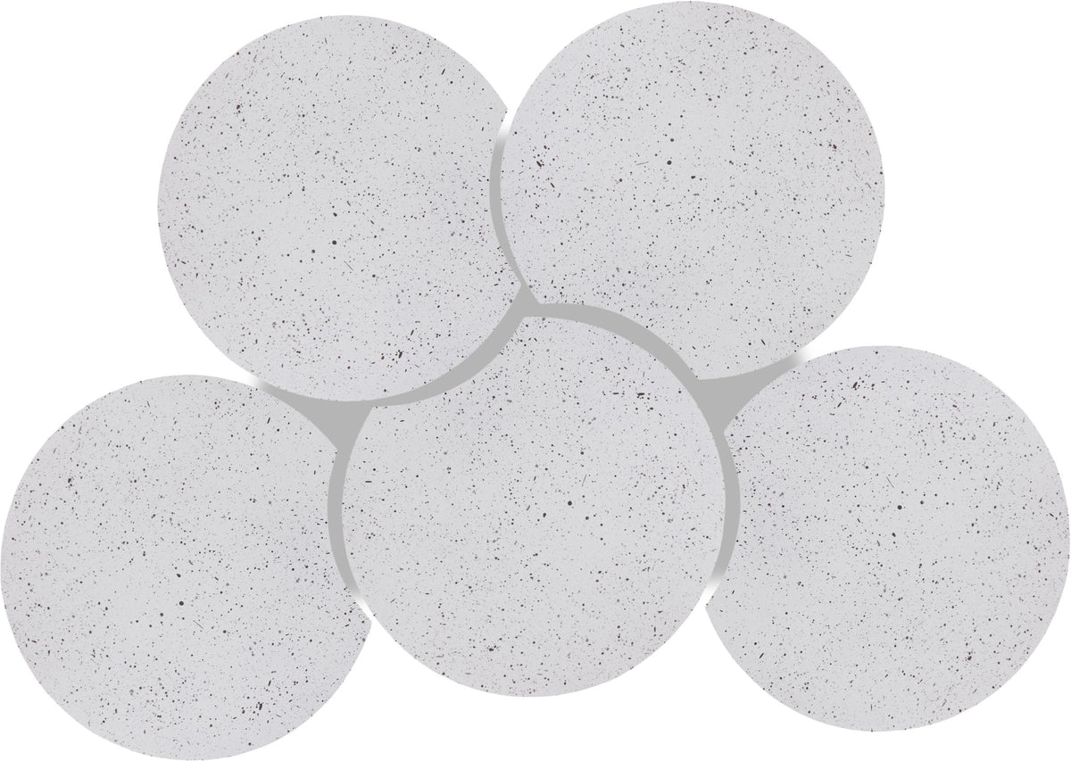 Dimple - 5 Piece Modular Coffee Table - Terazzo Finish