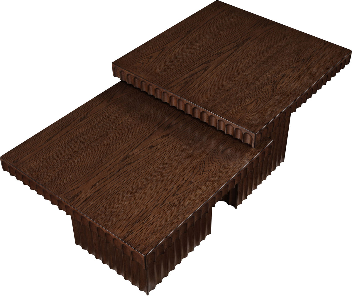 Spencer - 18" Oak Veneer 2 Piece Coffee Table