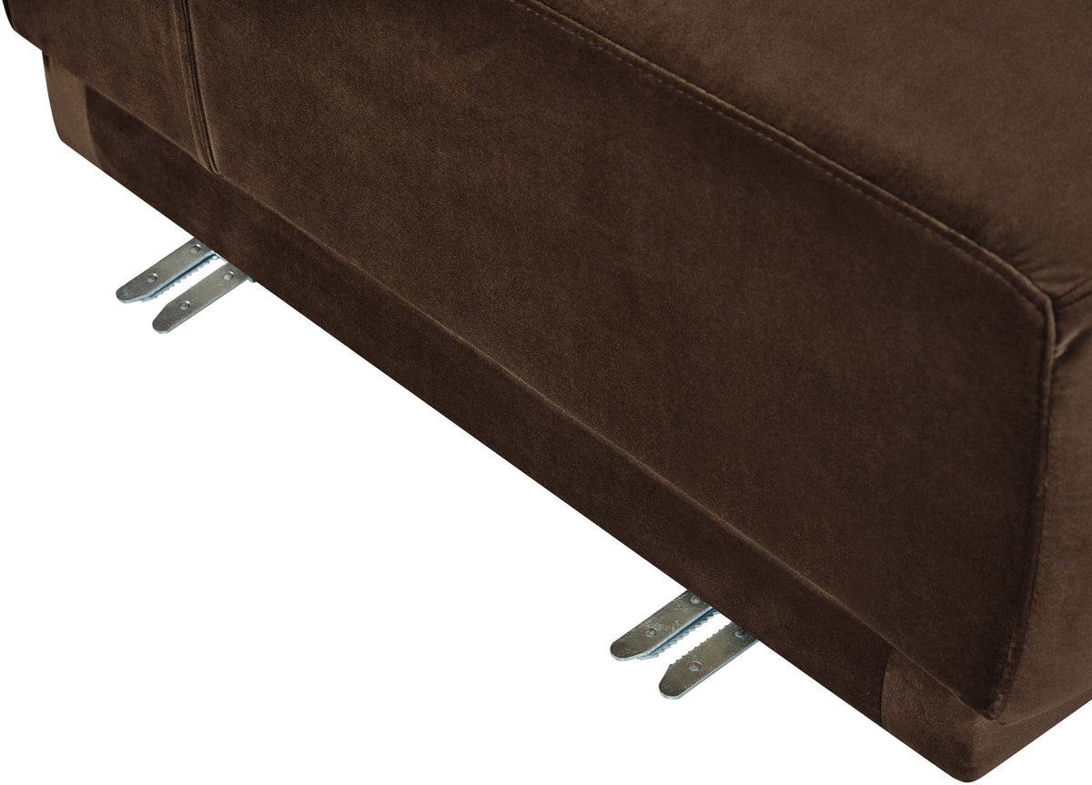 Avra - 189" Velvet Performance Fabric Upholstered Sectional