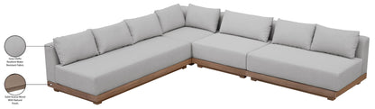 Solace - Olefin Performance Fabric 4 Piece Outdoor Patio Modular Sectional