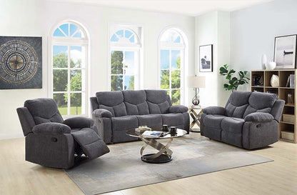 Kalen - Motion Glider Recliner - Gray Chenille