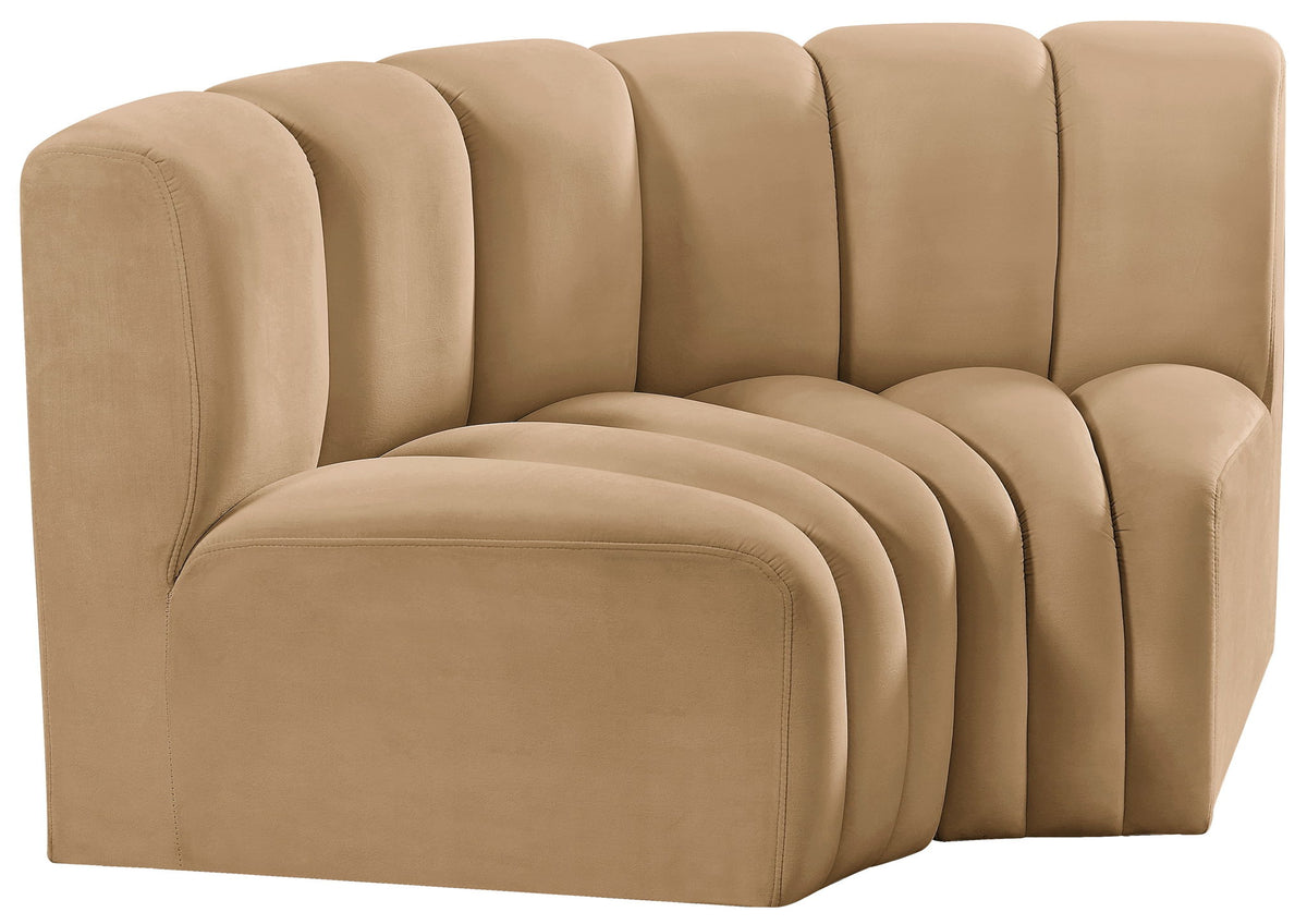 Arc - Velvet 2 Piece Modular Sofa