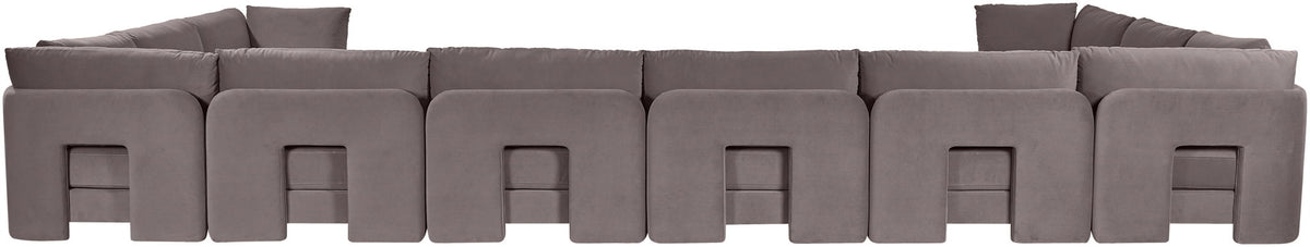 Hammond - Velvet Performance Fabric Upholstered 10 Piece Sectional