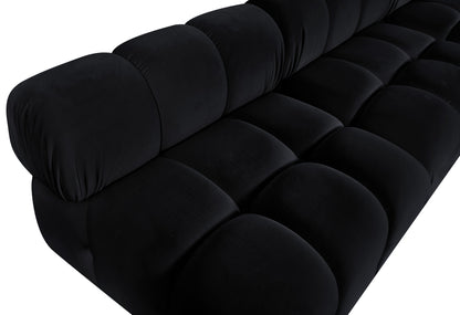 Orin - Velvet 6 Piece Modular L-Shaped Sectional