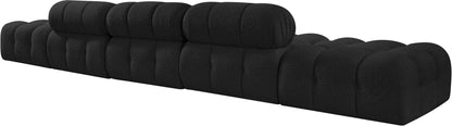 Ames - 5 Piece Boucle Upholstered Modular Sofa With 2 Armless Seats