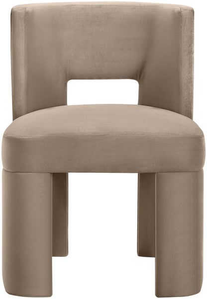 Zuno - Velvet Performance Fabric Upholstered Dining Chair (Set of 2)