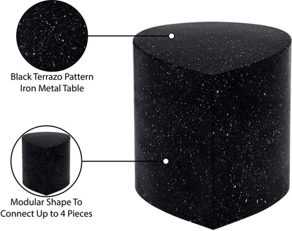 Petal - Iron Coffee Table - Black Terazzo