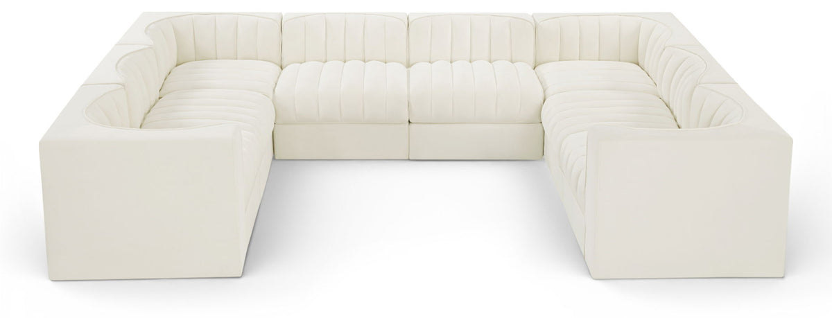 Rummi - Velvet Performance Fabric Upholstered Modular Sectional