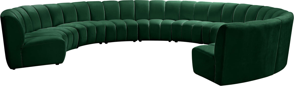 Infinity - 10 Piece Velvet Modular Sectional