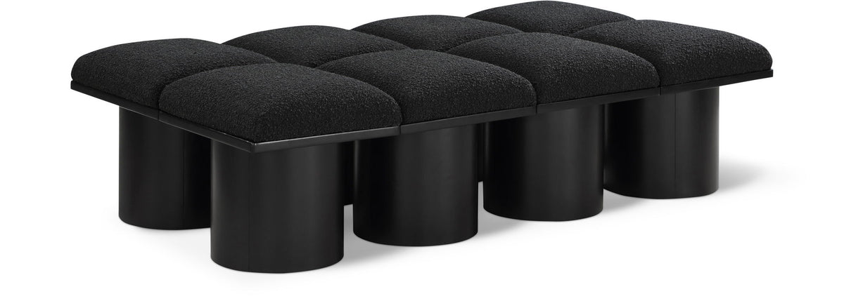 Pavilion - 8 Piece Modular Bench With Black Base