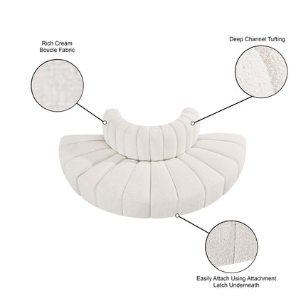 Arc - Boucle Fabric 4 Piece Modular Sofa