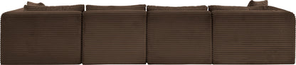 Shaggy - 6 Piece Modular Sectional With 2 Ottomans