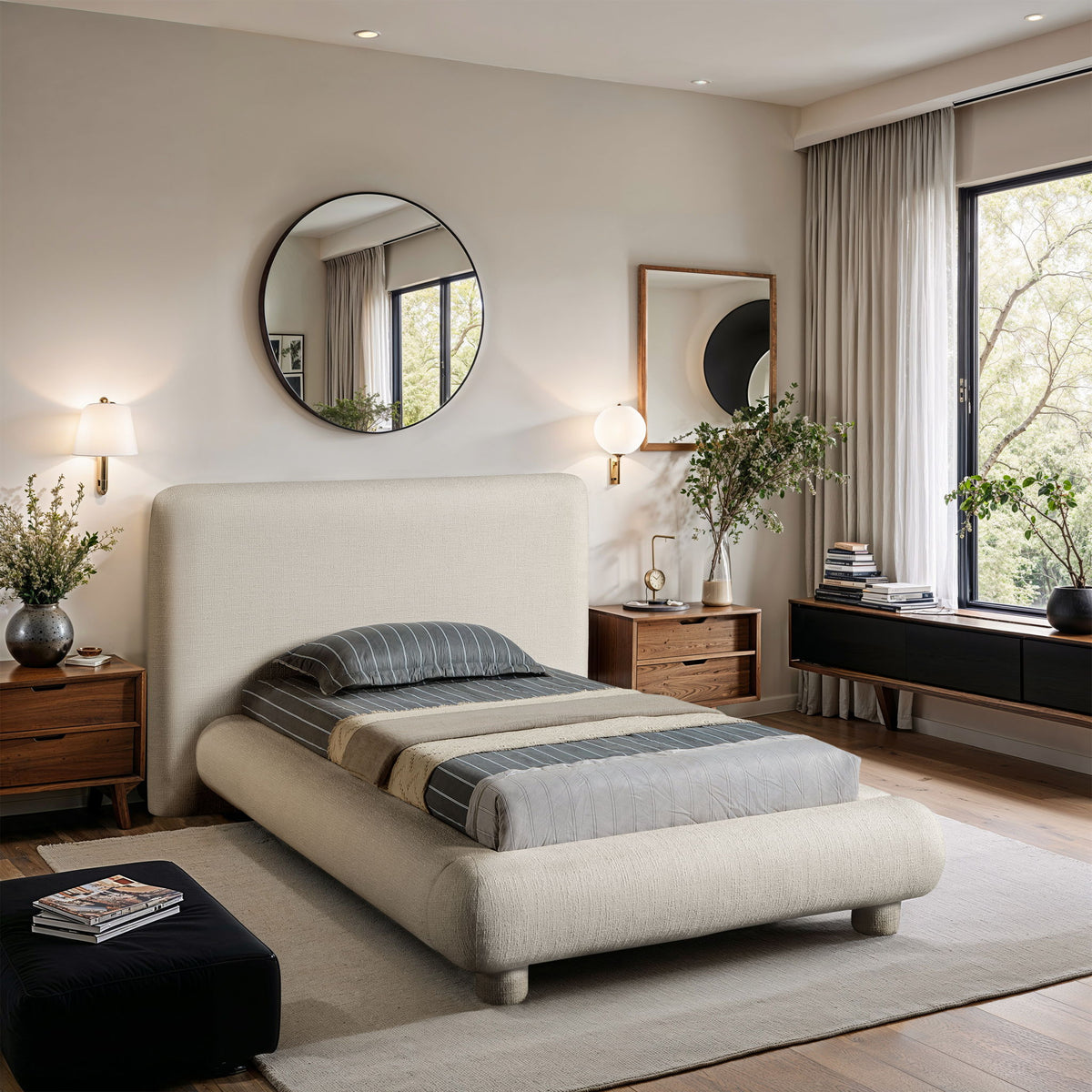 Blair - Polyester Upholstered Bed