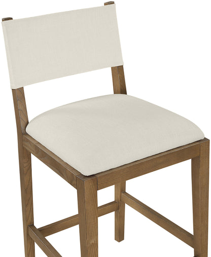 Avon - Linen Textured Performance Fabric Counter Stool