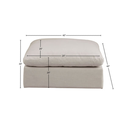 Comfy - Linen Ottoman
