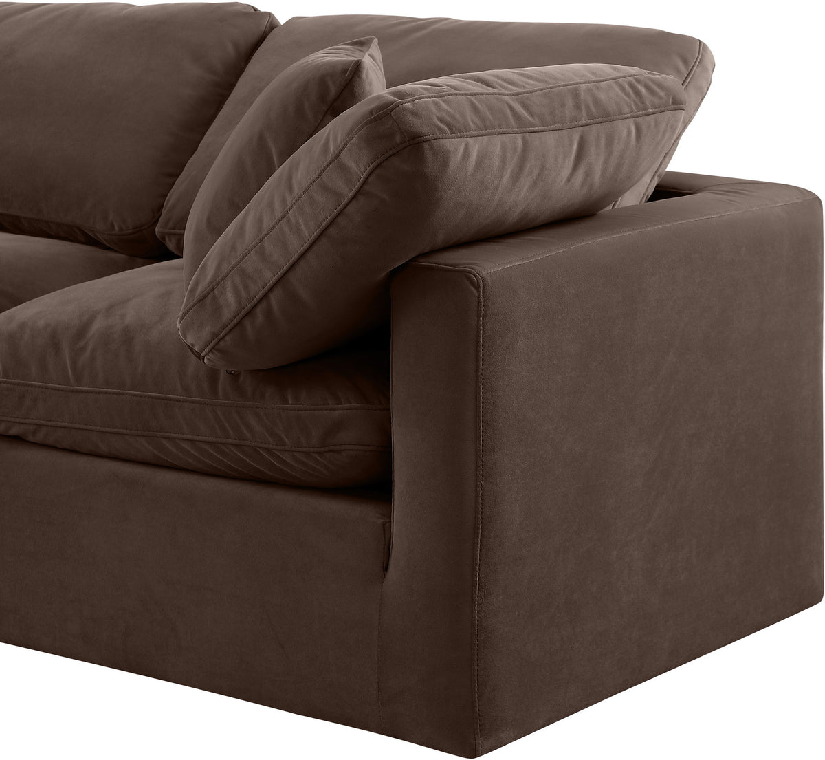 Indulge - Velvet 5 Piece Modular Sectional