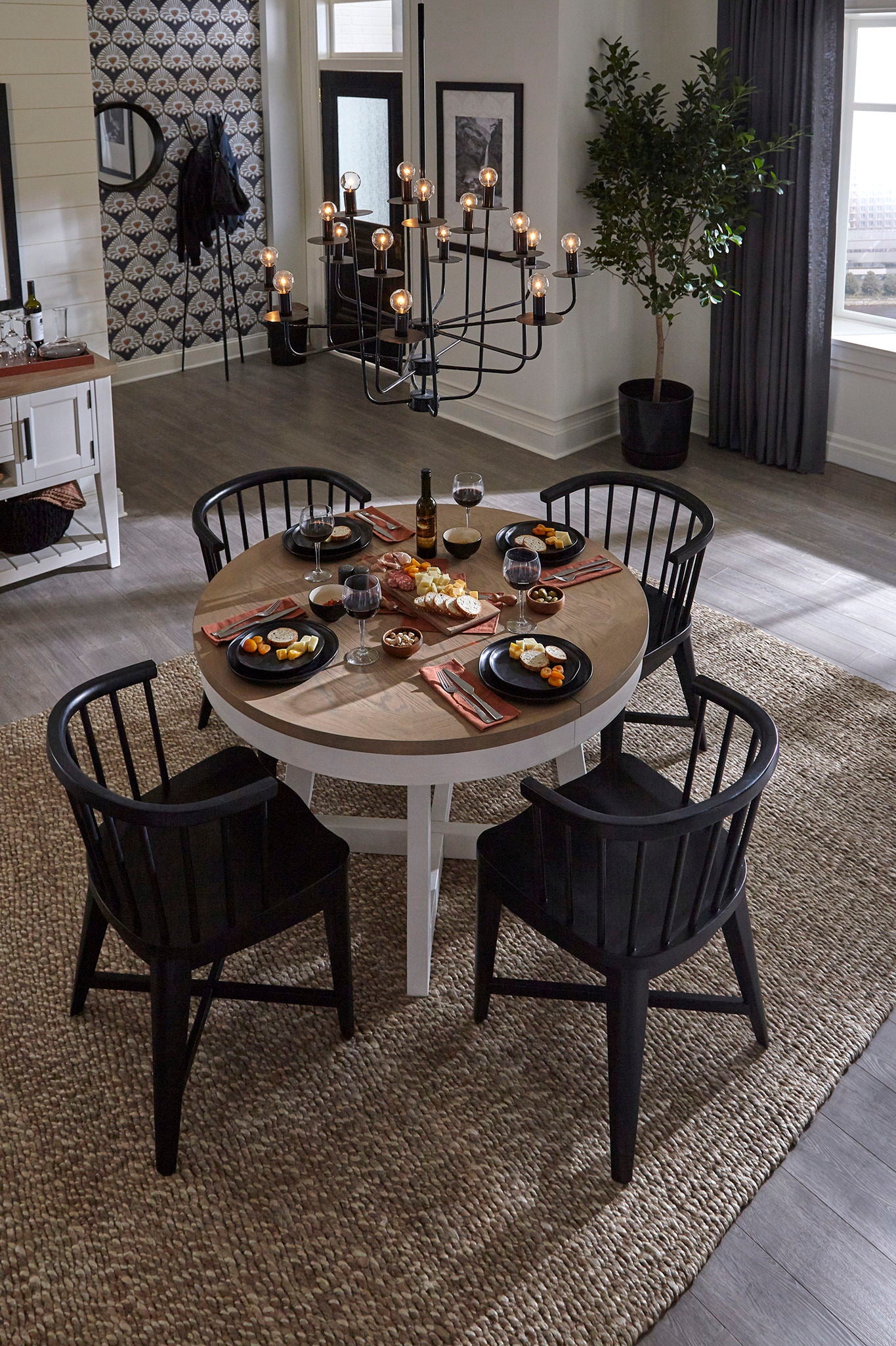 Americana Modern Dining - Barrel Dining Chair (Set of 2) - Black