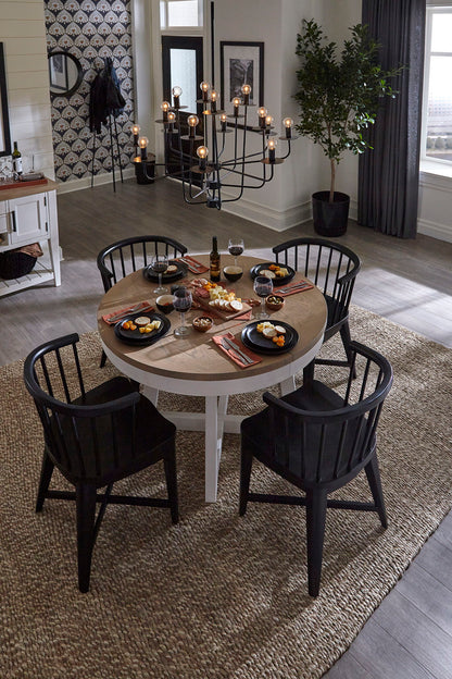 Americana Modern Dining - Barrel Dining Chair (Set of 2) - Black