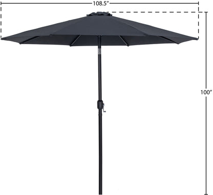 Fiji - Patio Umbrella With Black Pole