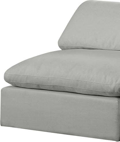 Comfy - 5 Piece Linen Modular Corner Armless Sectional