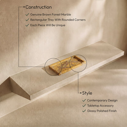 Nolan - Genuine Marble Tray