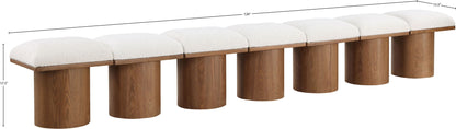 Pavilion - 7 Piece Modular Bench With Brown Base