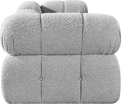 Ames - 3 Piece Boucle Modular Sofa With 1 Backless Seat