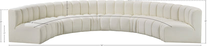 Arc - Faux Leather 8 Piece U-Shaped Modular Sofa