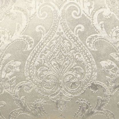 Desiderius - Bench - Beige Fabric, Antique Gold & Hand Paint Brown