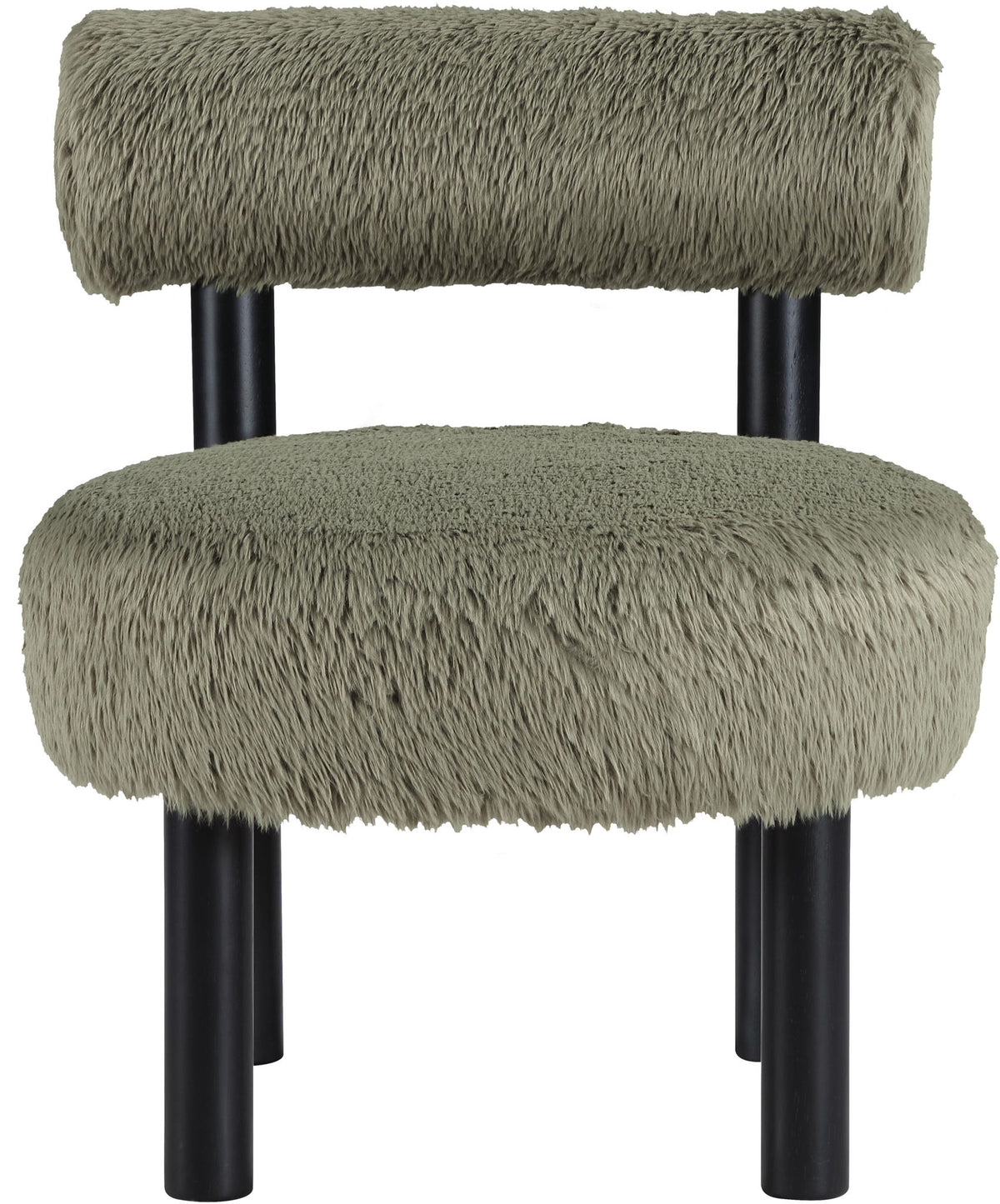Ambre - Vegan Shearling Fabric Upholstered Accent Chair