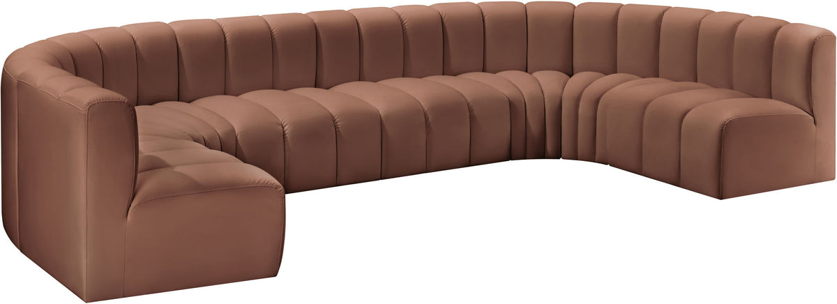 Arc - Faux Leather Modular U-Shaped Sectional