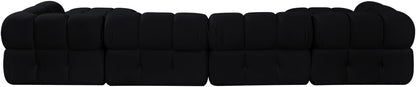 Orin - Velvet 6 Piece Modular Double Chaise Sectional