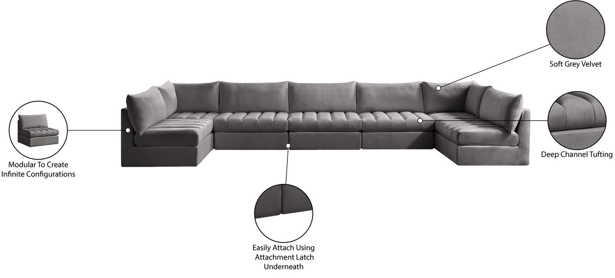 Jacob - Modular U-Shaped Sectional 7 Piece