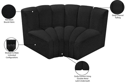 Arc - Boucle Fabric 2 Piece Modular Sofa