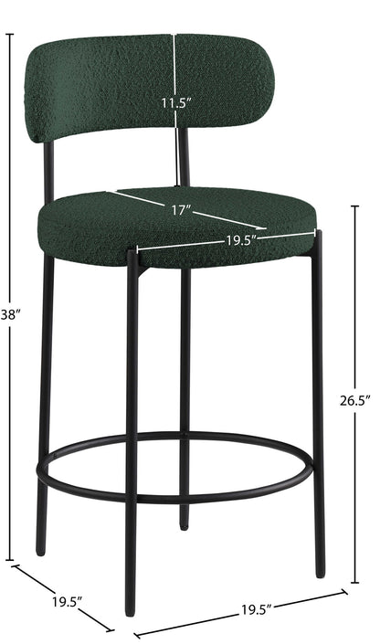 Beacon - Boucle Fabric Stool (Set of 2)