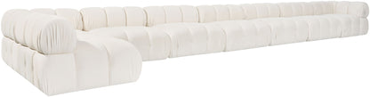 Orin - Velvet Performance Fabric Upholstered 8 Piece L-Shaped Sectional