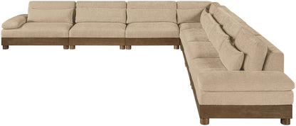 Turin - Chenille Fabric Upholstered Modular Sectional - Beige