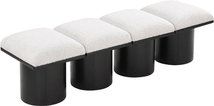 Pavilion - 4 Piece Modular Bench With Black Base