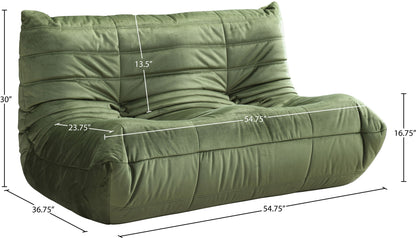 Relax - Velvet 54.75" Upholstered Loveseat