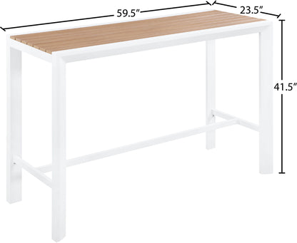 Nizuc - Outdoor Patio Rectangle Bar Table