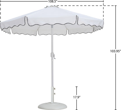 Amalfi - Patio Umbrella - White Base / White Pole