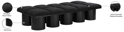 Pavilion - 10 Piece Modular Bench With Black Base