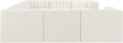 Rummi - Velvet Performance Fabric Upholstered Modular Sectional
