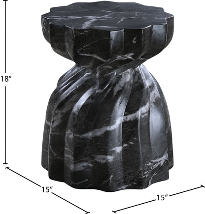 Caserta - Marble Finish Concrete End Table