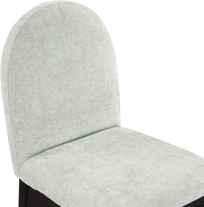 Waldorf - Chenille Dining Side Chair With Black Legs