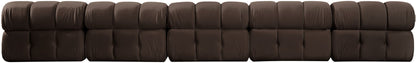 Orin - Velvet 5 Piece Modular Armless Sofa