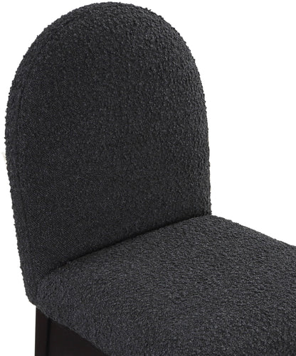 Waldorf - Boucle Dining Side Chair With Black Legs
