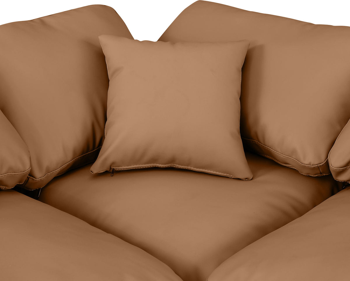 Indulge - Faux Leather 4 Piece Modular Corner Sectional