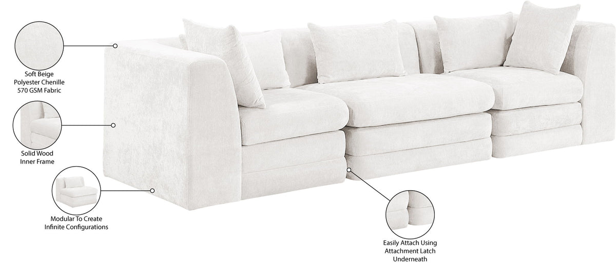 Stellar - 3 Piece 114" Upholstered Modular Sofa